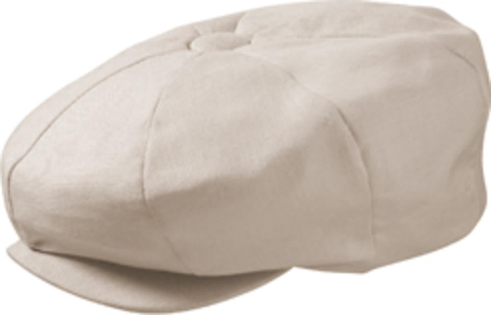 Broner Linen Big Apple Cap OATMEAL / ONE SIZE, Hats - BRONER, Levine Hat Co. - 1