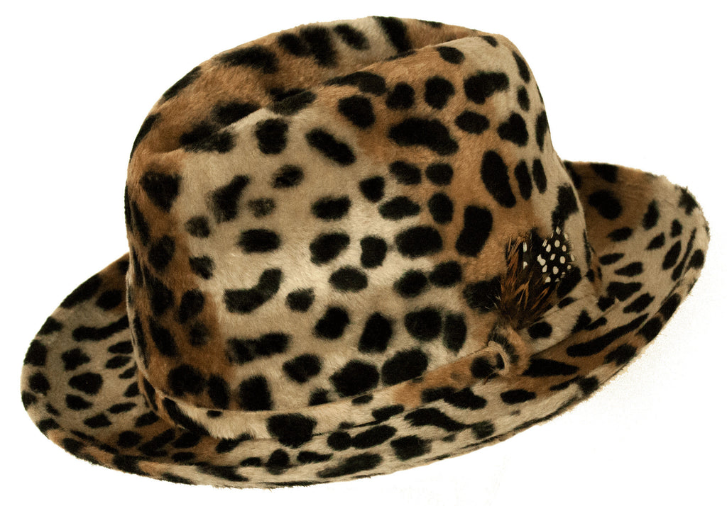 Petro Leopard Print Genuine Beaver Hat