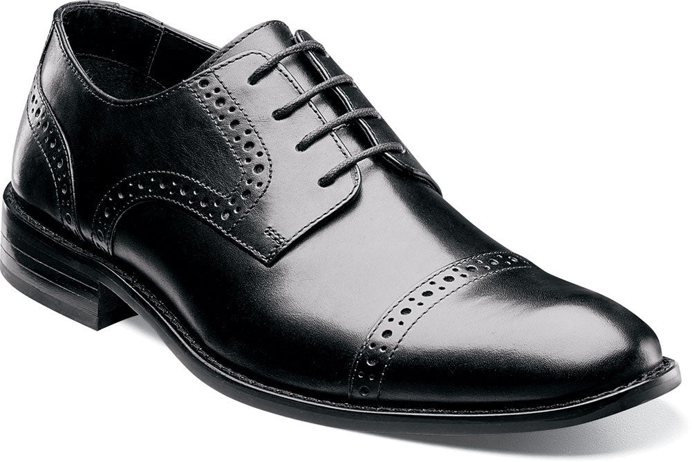 Prescott BLACK / 7, Shoes - STACYADAMS, Levine Hat Co. - 1