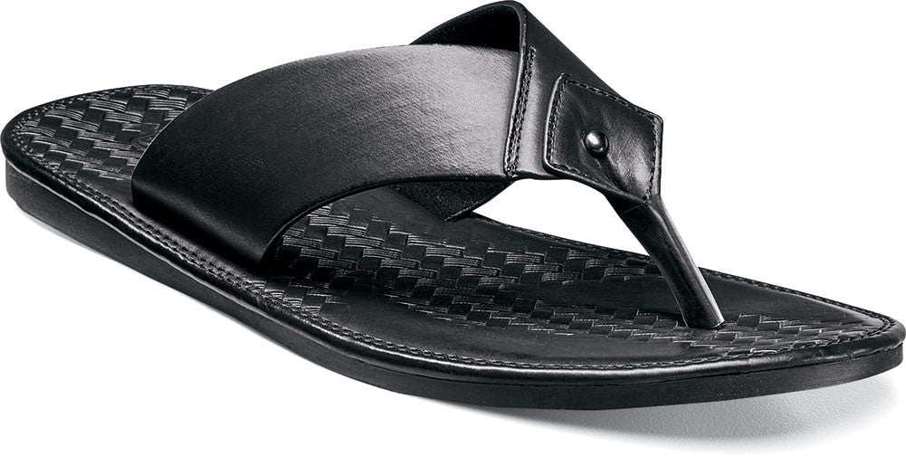 Seascape Thong Sandal by Stacy Adams BLACK / 7, Shoes - STACYADAMS, Levine Hat Co. - 2