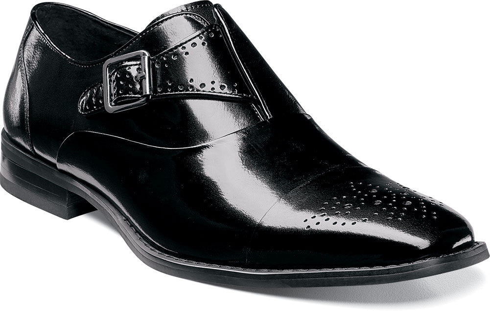 Tipton Cap Toe Monk Strap by Stacy Adams BLACK / 7, Shoes - STACYADAMS, Levine Hat Co. - 4