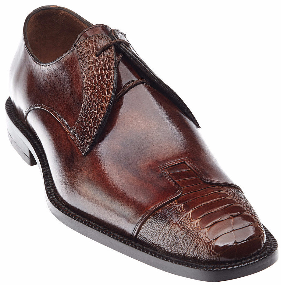 Pisa Ostrich Skins by Belvedere Almond / 8, Shoes - BELVEDERE, Levine Hat Co. - 1