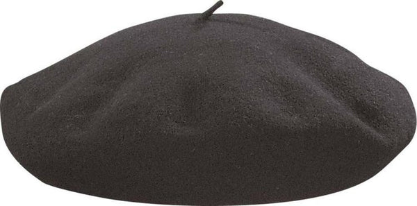 Dorfmanpacific Basque/hoquy Beret BLACK / L, Hats - DORFMANPACIFIC, Levine Hat Co. - 1