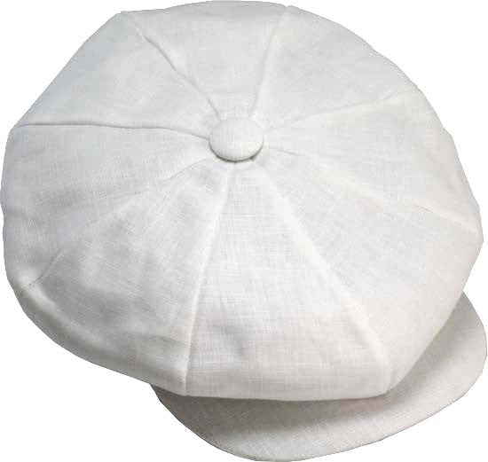 Capas Linen Big Apple Cap WHITE / ONE SIZE, Hats - CAPAS, Levine Hat Co. - 1