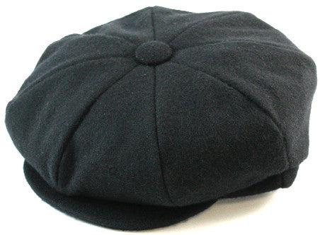 Dobbs Wellington Wool 8/4 Cap BLACK / M, Hats - DOBBS, Levine Hat Co. - 1