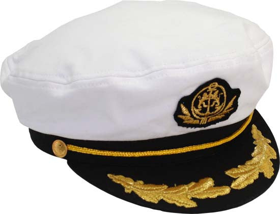 Dorfmanpacific Yacht Cap WHITE / ONE SIZE, Hats - DORFMANPACIFIC, Levine Hat Co.