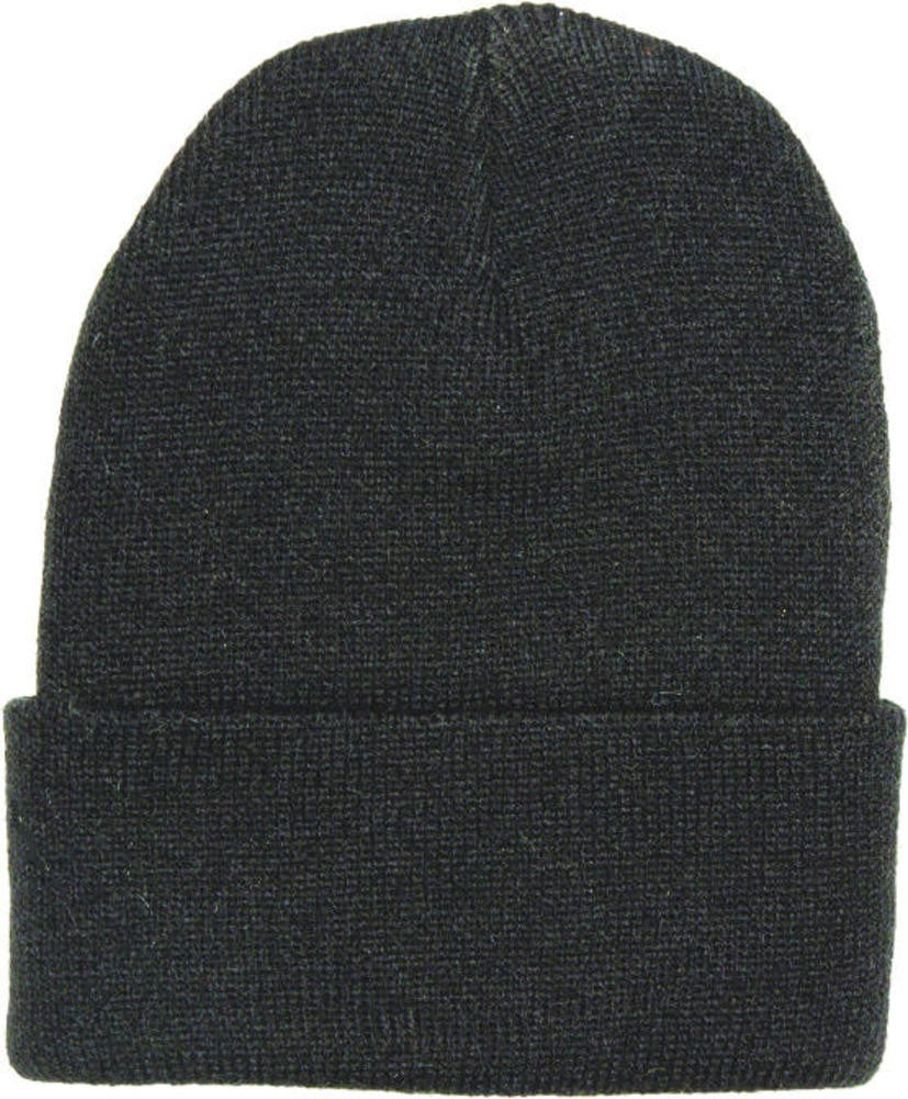 Dorfmanpacific Knit Acrylic Cuff Cap BLACK / ONE SIZE, Hats - DORFMANPACIFIC, Levine Hat Co.