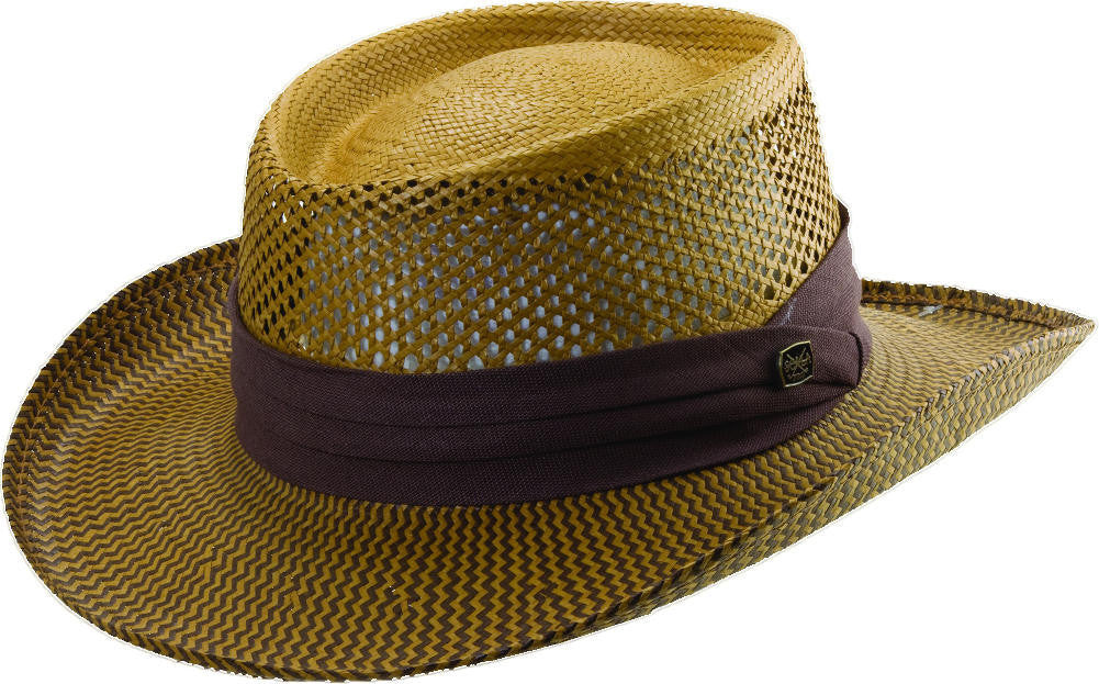 Scala Two Tone Toyo Gambler BROWN / L/XL, Hats - SCALA, Levine Hat Co.