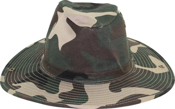 Poly Cotton Boonie Hat GREEN CAMO / L, Hats - LEVINE, Levine Hat Co. - 1