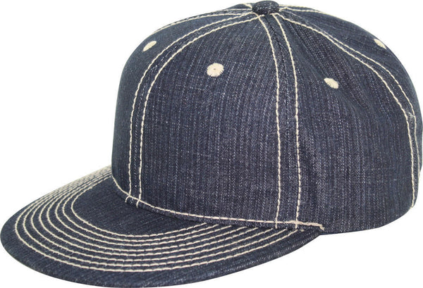 Denim Baseball Cap NAVY / ONE SIZE, Hats - LEVINE, Levine Hat Co.