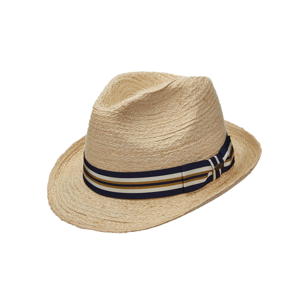 Dorfman Pacific Fine Braid Raffia Fedora