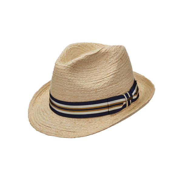 Dorfman Pacific Fine Braid Raffia Fedora
