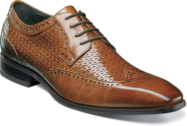 Melville Wingtip Oxford COGNAC / 7, Shoes - STACYADAMS, Levine Hat Co. - 1