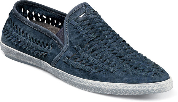 Paco Woven Leather Slip-on by Stacy Adams NAVY / 7, Shoes - STACYADAMS, Levine Hat Co. - 1