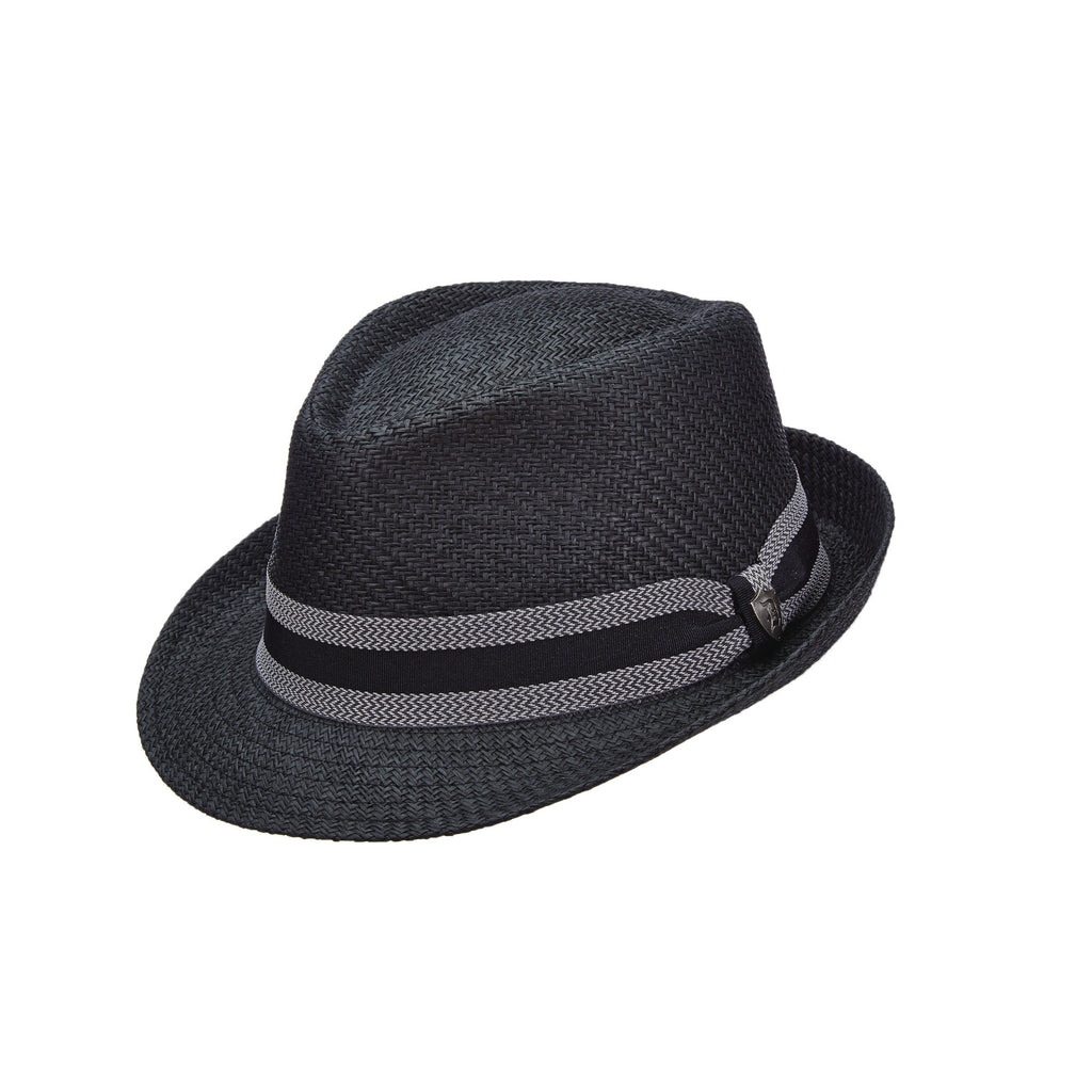 Matte Toyo Fedora w Stripe
