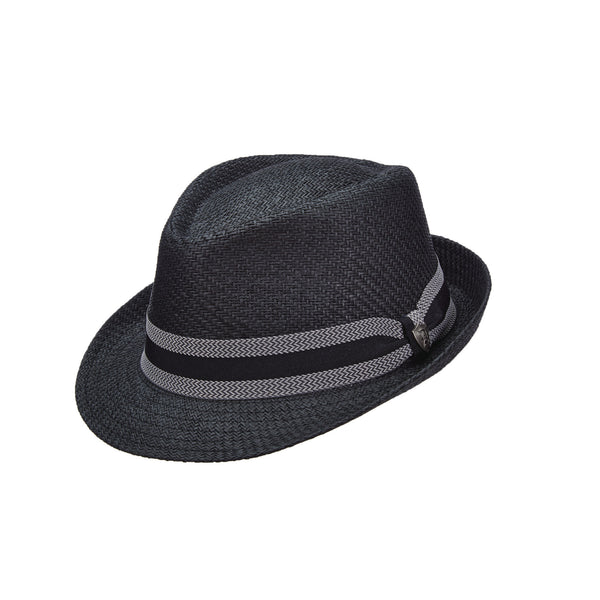 Matte Toyo Fedora w Stripe