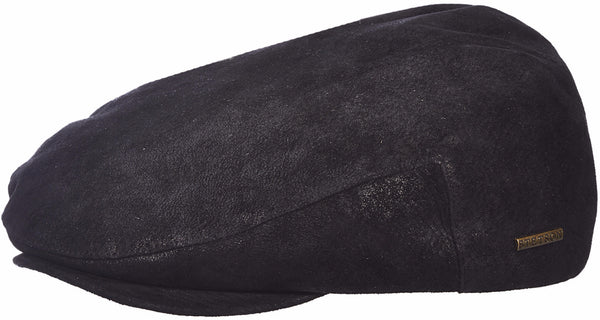 Stetson Weathered Leather Ivy Cap BLACK / L, HATS - STETSON, Levine Hat Co. - 1
