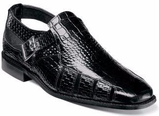 Sacchi Leather Sandal by Stacy Adams BLACK / 7, Shoes - STACYADAMS, Levine Hat Co. - 1