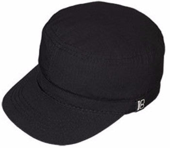 Ripstop Military Cap BLACK / L, HATS - BRONER, Levine Hat Co. - 1