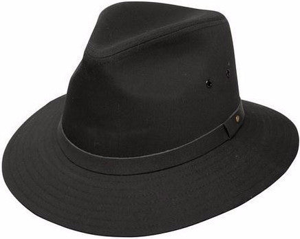 Dobbs Gable Waterproof Safari Hat BLACK / L, HATS - DOBBS, Levine Hat Co. - 1