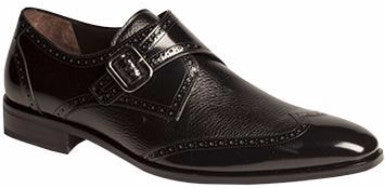 Senator Monkstrap by Mezlan Black / 8, Shoes - Mezlan, Levine Hat Co.