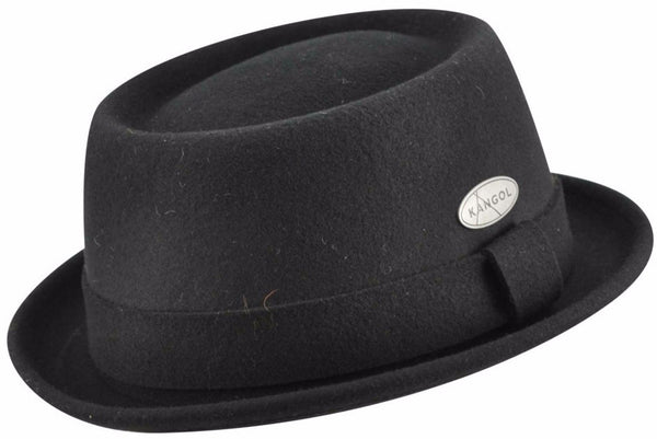 Kangol Lite Felt Pork Pie BLACK / L, HATS - KANGOL, Levine Hat Co. - 1
