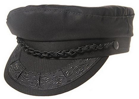 Aegean Greek Fisherman Cap BLACK / 6 3/4, Hats - AEGEAN, Levine Hat Co. - 1