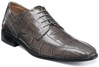 Sabatini Snakeskin Oxford by Stacy Adams GREY / 9, Shoes - Levine Hat Co., Levine Hat Co. - 1