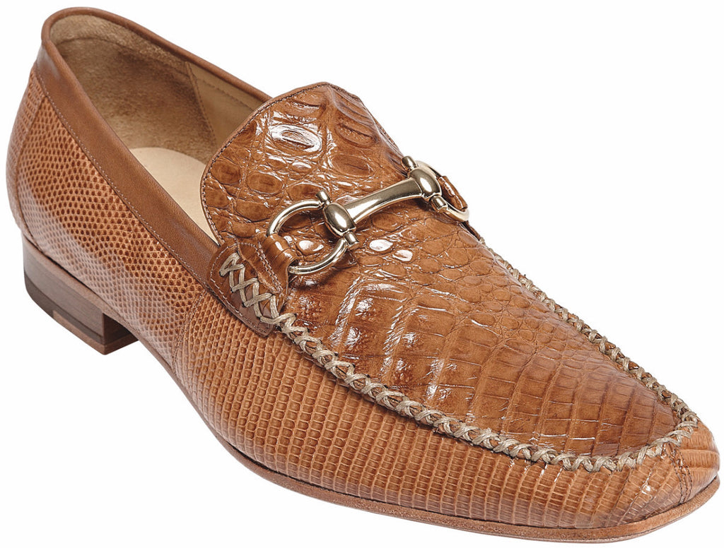 Italo Crocodile and Lizard Moccasin by Belvedere Saddle / 8, Shoes - BELVEDERE, Levine Hat Co. - 1