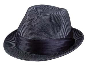 Broner Sicily Braid Fedora Hat NAVY / S/M, HATS - BRONER, Levine Hat Co. - 3